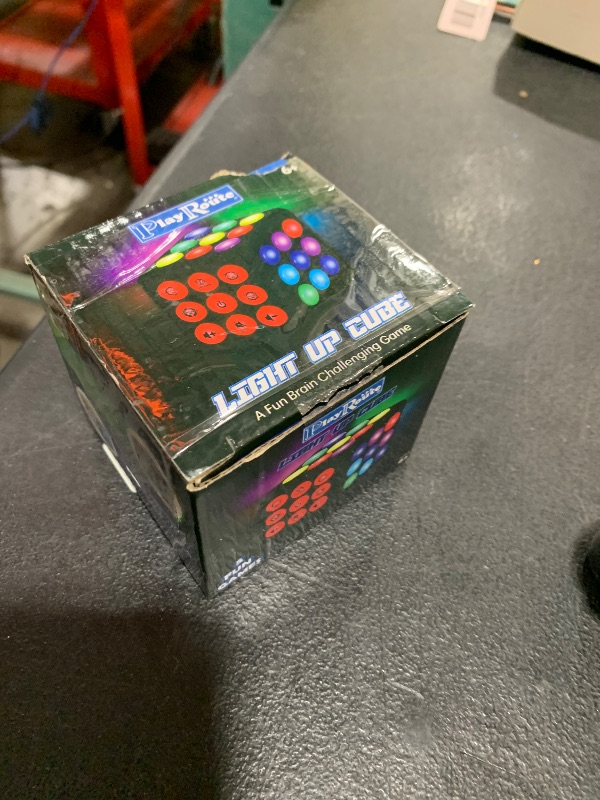 Photo 1 of **DAMAGED** PlayRoute Electronic Brain & Memory Game Cube - Fun Toy Gift Ideas for Ages 6-12+ Year Old Boy & Girl - Cool Toys for Boys and Girls - Handheld Games Gifts for Kids and Teens