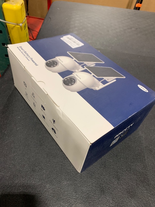 Photo 1 of ARCCTV Solar Security Cameras Wireless Outdoor, 4MP 360° View Battery Powered Outdoor Camera, Night Vision with Spotlight, 2-Way Audio, PIR Motion Sensor, 2.4G/5G Dual Band WiFi (2 Pack)