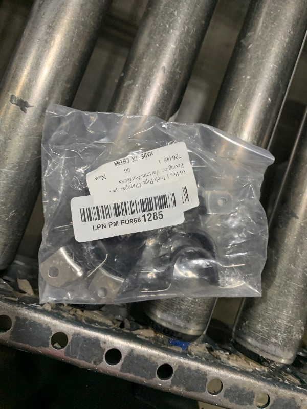 Photo 1 of 10 Pcs Stainless Steel Conduit Straps, 1 Inch Pipe Clamps, 2 Holes U Bracket Rubber Cushioned Insulated Clamp, Reinforced Rigid Pipe Strap for Pipes Fixing on Various Surfaces