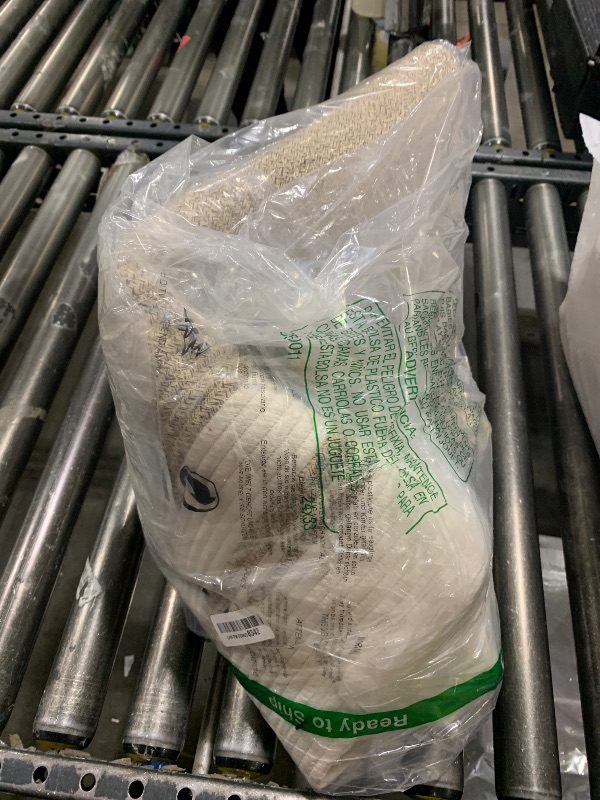 Photo 1 of 105L Extra Large Laundry Hamper Basket by Fiona's magic, Woven Tall Clothes Hamper for Storage Blanket, Toys and Dirty Cothes in Bedroom and Living Room Organizer, Brown & White