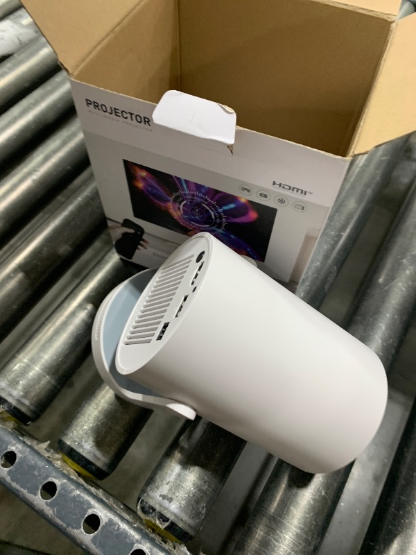 Photo 1 of [Electric Focus]Mini Portable Projector with 4K Support, Bluetooth 5.4 WIFI6, 5watt Sound Base Speaker, 260 ANSI, Android 11, 210° Rotation , Auto Keystone Correction Video Projector HY300 PLUS