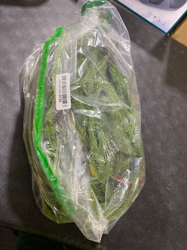 Photo 1 of 1 Pcs 6 Ft Artificial Norfolk Pine Garlands, Real Touch Christmas Pine Garland, Green Artificial Greenery Garland for Table, Mantle, Wall, Indoor, Outdoor Christmas Decorations