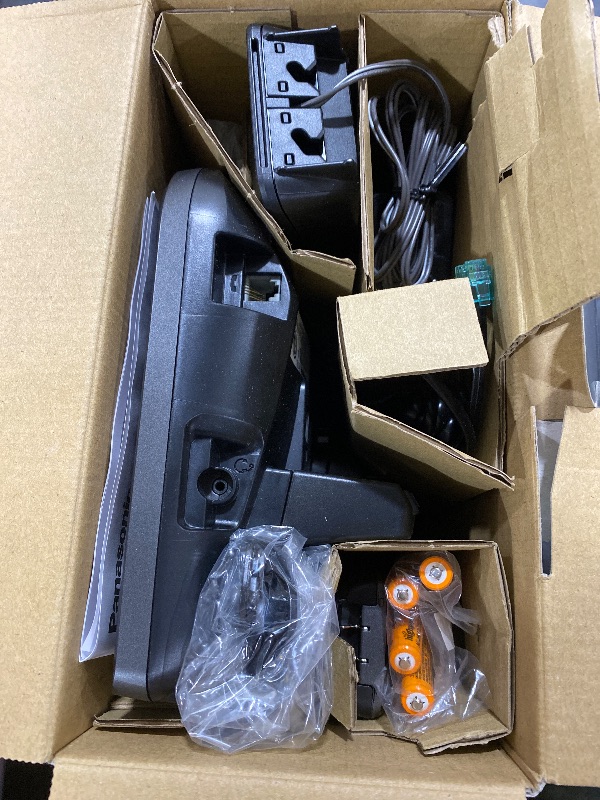 Photo 1 of Panasonic 2-Line Corded Phone/Cordless Phone System with 2 Handsets - Answering Machine, Link2Cell, 3-Way Conference, Call Block, Long Range DECT 6.0, Bluetooth - KX-TG9582B (Black)