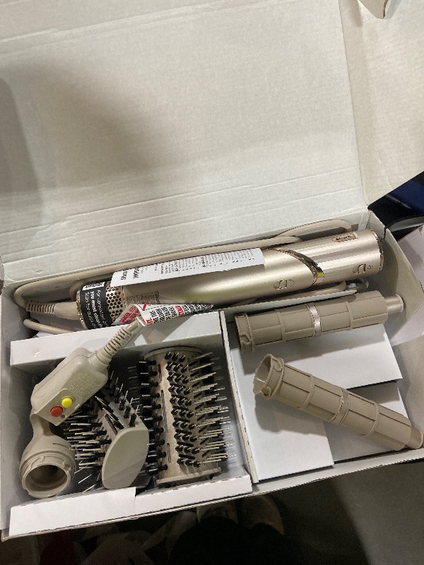 Photo 1 of Shark HD430 FlexStyle Air Styling & Drying System, Powerful Hair Dryer Brush & Multi-Styler with Auto-Wrap Curlers, Paddle Brush, Oval Brush, Concentrator Attachment, Stone