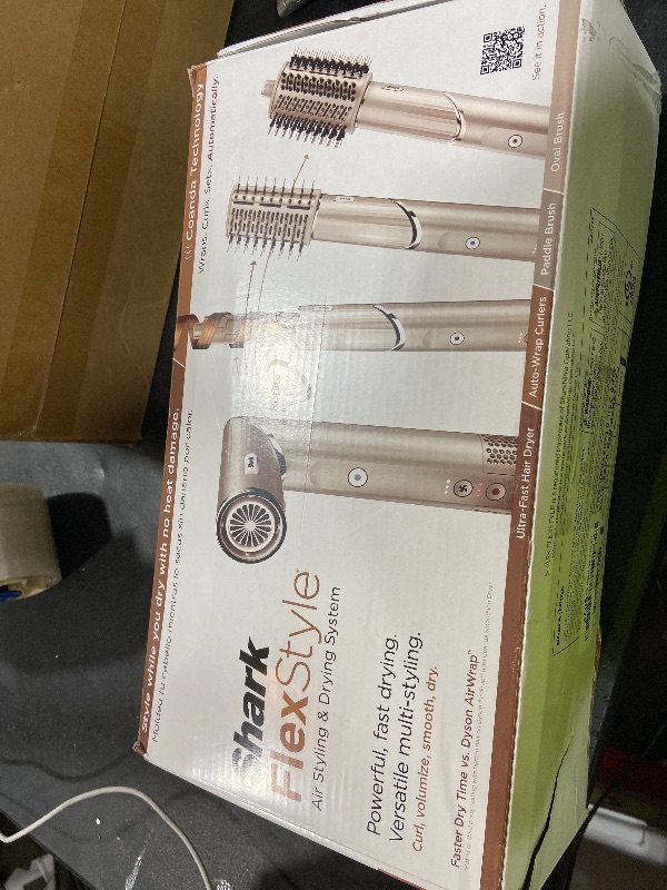 Photo 1 of Shark HD430 FlexStyle Air Styling & Drying System, Powerful Hair Dryer Brush & Multi-Styler with Auto-Wrap Curlers, Paddle Brush, Oval Brush, Concentrator Attachment, Stone