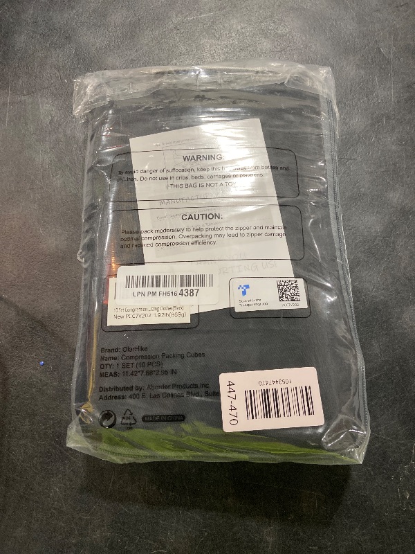 Photo 1 of 10 Set Compression Packing Cubes for Travel Essentials,Compressible Expandable Packing Cubes for Suitcase,OlarHike Luggage Organizer Bags for Travel,Handy Helper for Organizing Clothes(Black)