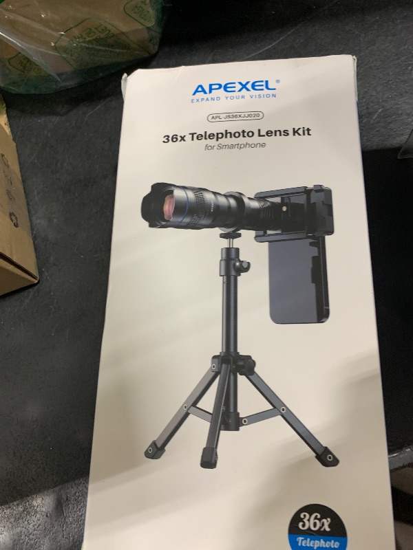 Photo 1 of APEXEL 36x Telephoto Lens for iPhone | Professional Enhanced Phone Camera Lens Compatible with iPhone 16 15 14 13 Pro Max, Samsung, Pixel - Includes Tripod