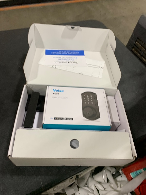 Photo 1 of Veise VE06-H Smart Front Door Lock Set, App Control, Keyless Entry Deadbolt with Lever Handle, Electronic Digital Touchscreen Keypad, Auto Lock, Easy Install, Matte Black