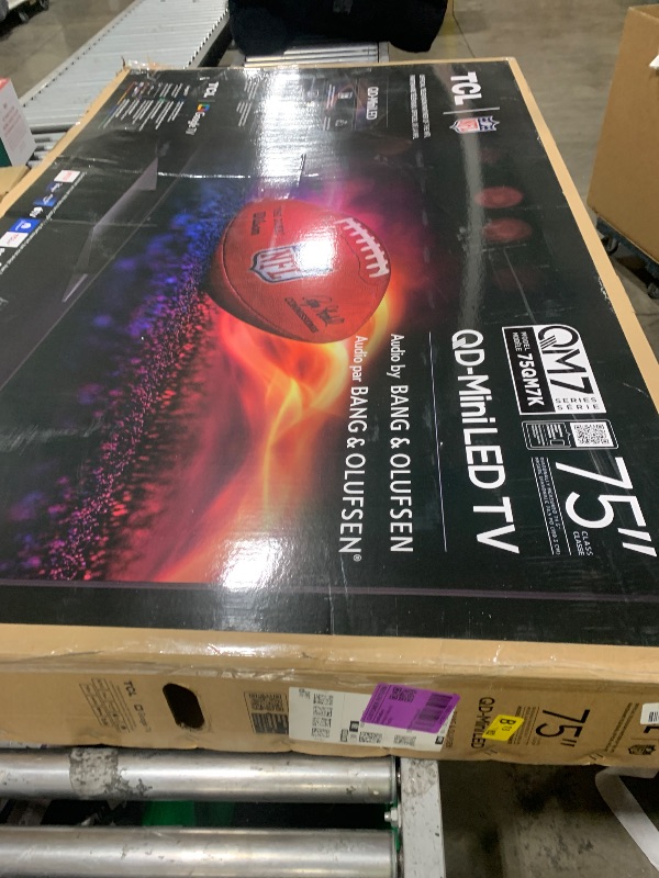 Photo 1 of (PARTS ONLY)-------------------------------------------------TCL 75 Inch Class QM7K Series | Mini LED QLED 4K HDR | 75QM7K, 2025 Model | 120HZ-144HZ Anti Reflective Screen Smart Google TV Dolby Atmos Onkyo Audio | Voice Remote Alexa Gaming Streaming Telev