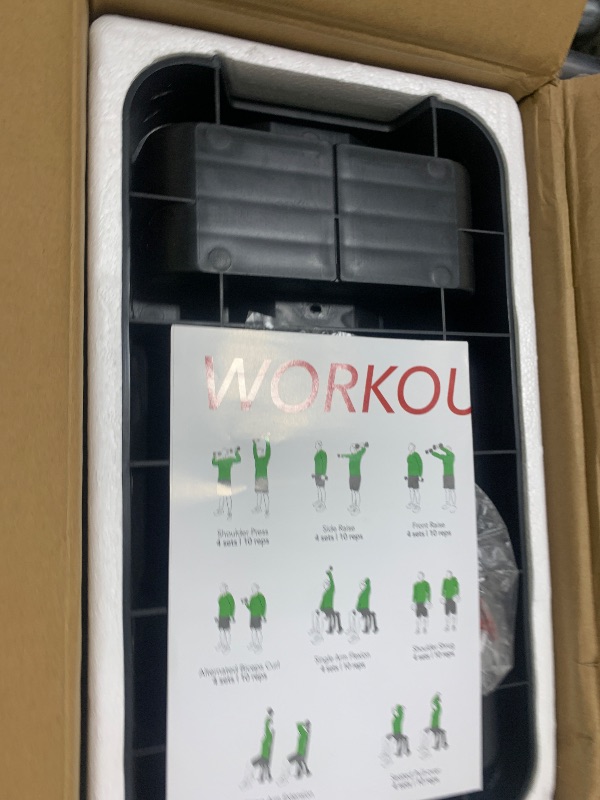 Photo 1 of **1 PIECE ONLY** Keppi Adjustable Dumbbells-40lb, Anti-Slip Metal Fast Adjust Weight Handle, Exercise & Fitness for Full Body Workout -DBA40