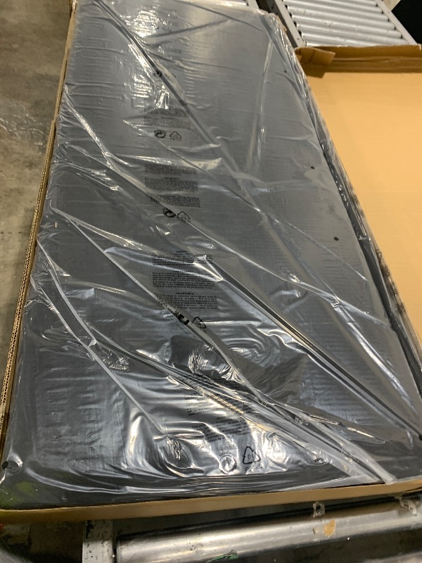 Photo 1 of NOT ENTIRE SET, MISSING PIECES******** Feonase Full Size Bed Frame with Charging Station, Linen Upholstered Platform Bed Frame with Wingback Storage Headboard, Solid Wood Slats Support, No Box Spring Needed, Noise Free, Black