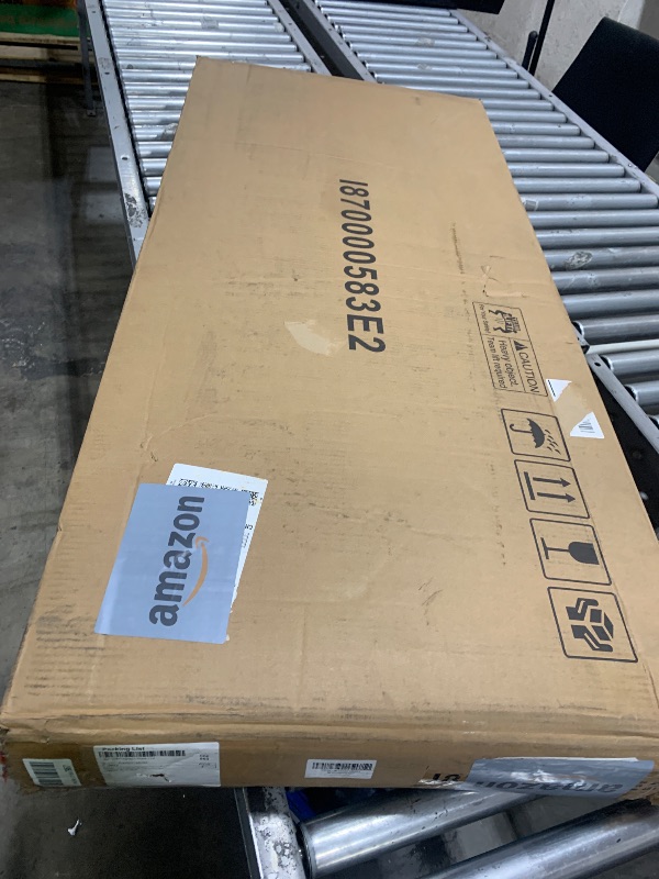 Photo 1 of NOT ENTIRE SET, MISSING PIECES******** Feonase Full Size Bed Frame with Charging Station, Linen Upholstered Platform Bed Frame with Wingback Storage Headboard, Solid Wood Slats Support, No Box Spring Needed, Noise Free, Black