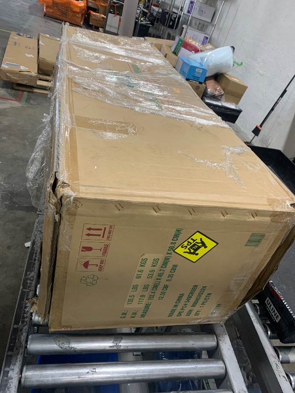 Photo 1 of National Tree Company 12 ft Pre-Lit Dunhill Fir Artificial Christmas Tree, 1,500 Clear Lights, 7,794 Tips, Includes Stand, Green