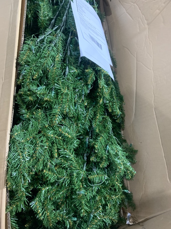 Photo 1 of National Tree Company 12 ft Pre-Lit Dunhill Fir Artificial Christmas Tree, 1,500 Clear Lights, 7,794 Tips, Includes Stand, Green