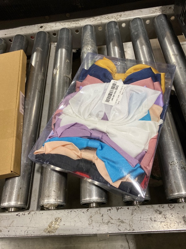 Photo 1 of 10 PCS Large Hair Ribbon Barrettes with Long Tails for Women & Girls, TOKUFAGU Vintage French Hair Accessories - Bow Clips in 10 Colors (Set A)