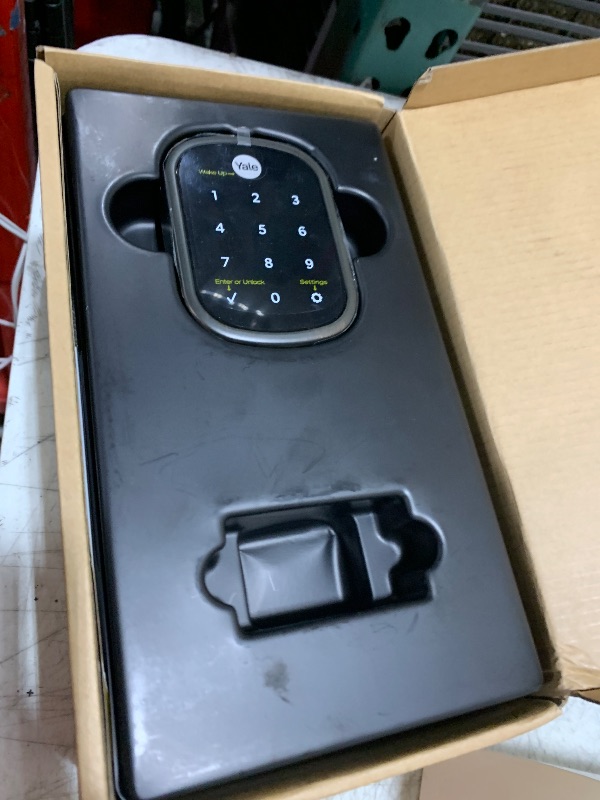 Photo 1 of Yale Assure SL Deadbolt Smart Lock, Black Suede Keyless Entry Door Lock with Wi-Fi Connected Touchscreen for Front or Back Door, ?YRD256-CBA-BSP