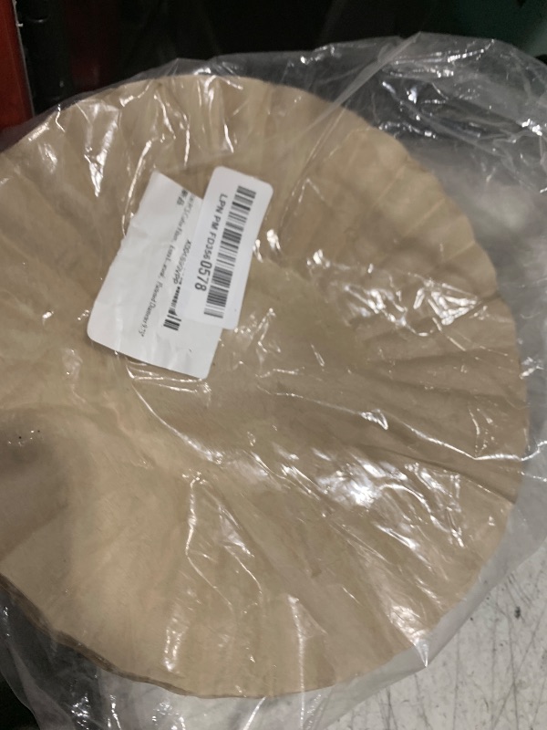 Photo 1 of 100 PCS Coffee Filters?Extra Large Coffee Filters Basket for Commercial, Domestic Coffee Maker Extra High Extra Wide, Anti ground, Unbleached, Natural?Flattened Diameter 9.75"