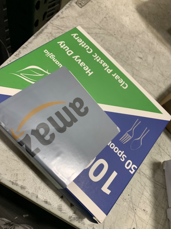 Photo 1 of 100 Count Plastic Silverware Heavy Duty 50Forks50Spoons | Shatterproof BPA-Free Disposable Cutlery Heat Resistant Disposable Plastic Utensils for Catering & Events, Party Supplies