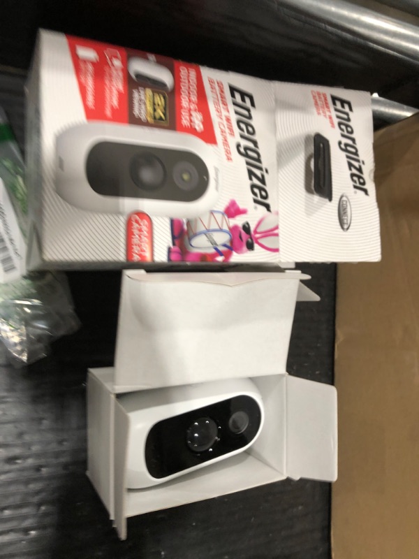 Photo 1 of Energizer Smart 2K Outdoor Battery Security Camera, Wireless, Rechargeable, Weather-Resistant, Live View, 2-Way Audio, Night Vision, Motion Alerts, Hub-Free Wi-Fi, Remote Access, Records Video/Audio