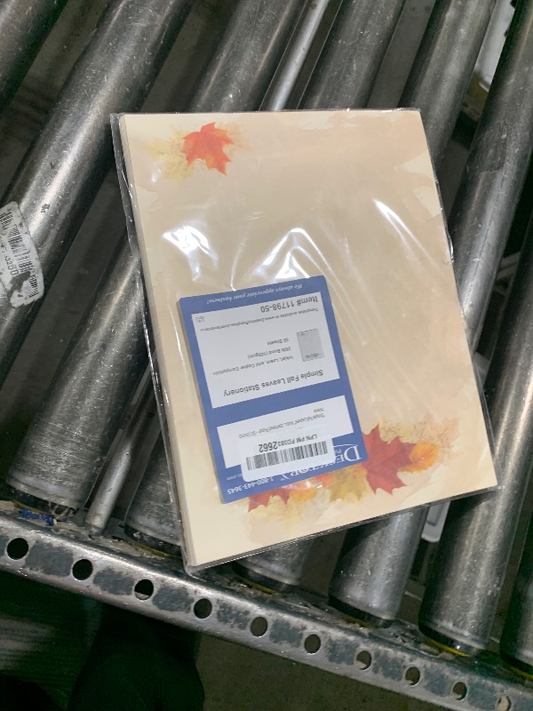 Photo 1 of "Simple Fall Leaves" Autumn Stationery Letterhead Paper - 50 Sheets