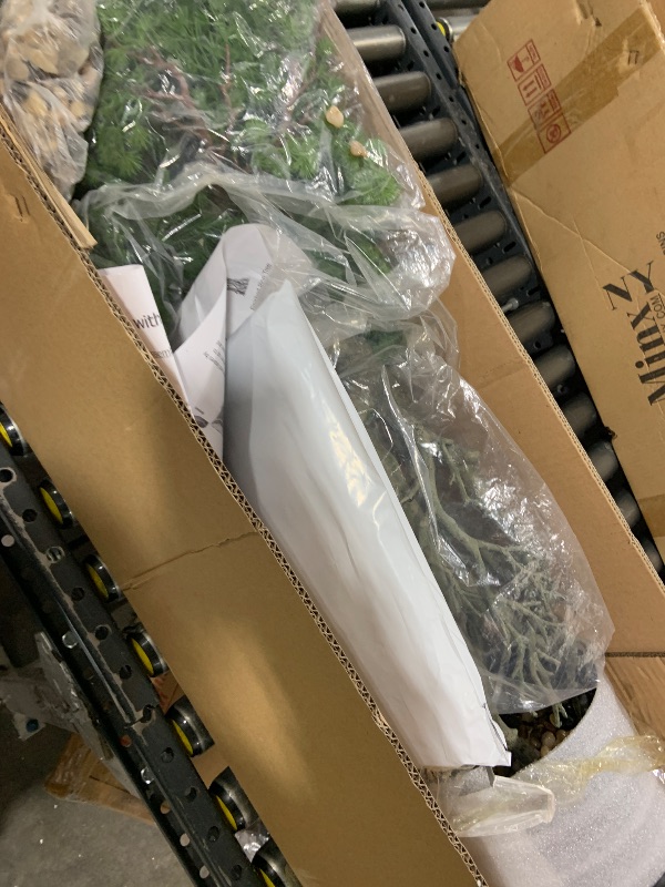 Photo 1 of Vintage Home Artificial Bonsai Tree 45" High Green Emerald Artificial Faux Bonsai Tree with Bronze Fiberstone Planter for Home Decor (SELLING FOR PARTS)