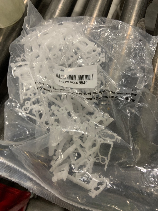 Photo 1 of 100 Pcs Christmas Light Clips, All Purpose Holiday Light Clips Outdoor Gutter Hook for Christmas Decoration String Lights, Weatherproof Outdoor Mini Lights Clip for C6, C7, C9, Rope, Icicle Lights