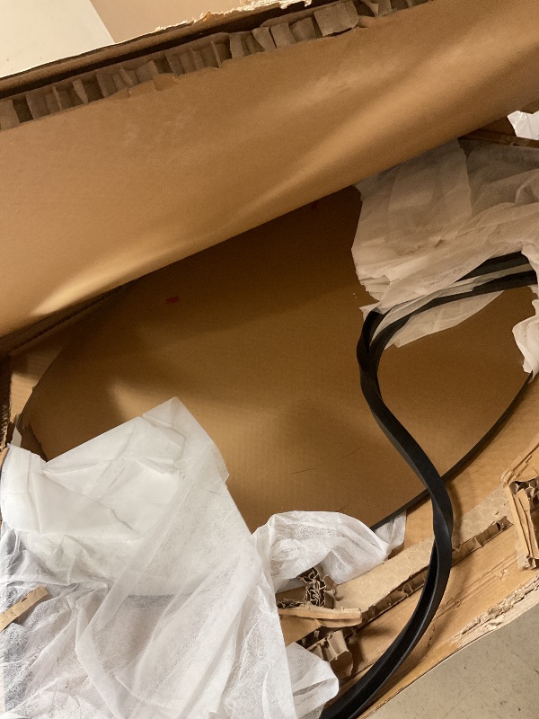 Photo 4 of Arcus Home Round Mirror - 30 Inch Beveled Frameless Circle Mirror for Bathroom, Bedroom, Living Room, Vanity, Entryway