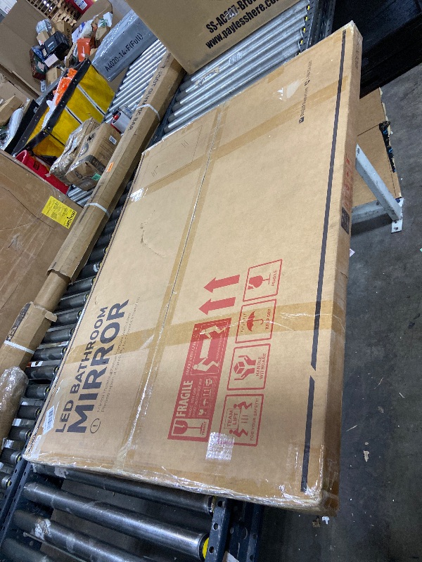 Photo 1 of  48X36 LED Bathroom Mirror with Lights, Anti-Fog, Dimmable, Backlit + Front Lit, Lighted Bathroom Vanity Mirror for Wall, Shatter-Proof, Memory Function, ETL Listed