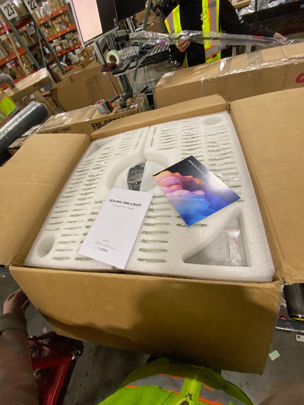 Photo 1 of 52" Dimmable Chandelier Ceiling Fan with Lights,Retractable Crystal Ceiling Fan Chandelier with Remote Control LED Light for Bedroom Living Room Polished Chrome Black 6 Speed 3 Light
