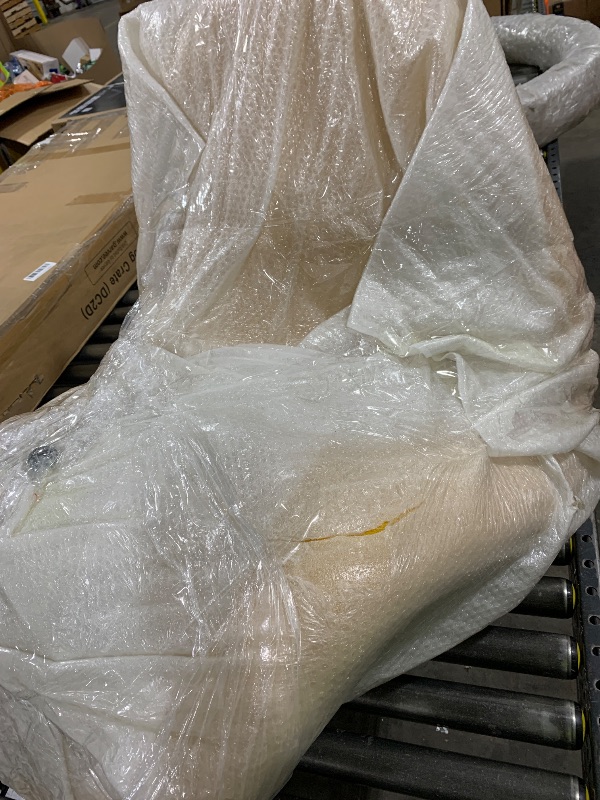 Photo 1 of Manhattan Comfort MoMa Modern Abstract Lounge Accent Chair Sculptural Tongue Design, Wool Blend Upholstery, Metal Frame with Geometric Legs, Fully Assembled, Set of 1, Yellow