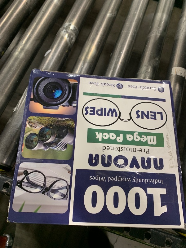 Photo 1 of 1000 Count Lens Wipes for Eyeglasses – Pre-Moistened, Individually Wrapped Eyeglass Cleaning Wipes – Scratch-Free, Streak-Free Glasses Cleaner Wipes for Sunglasses & Camera Lens – Bulk Pack