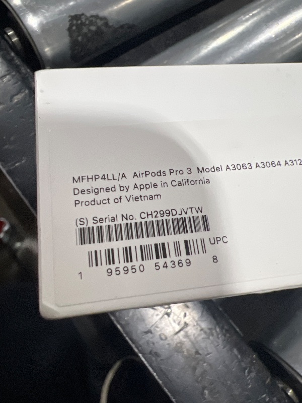 Photo 1 of -----CHECK NOTES Apple AirPods Pro 3 Wireless Earbuds, Active Noise Cancellation, Live Translation, Heart Rate Sensing, Hearing Aid Feature, Bluetooth Headphones, Spatial Audio, High-Fidelity Sound, USB-C Charging