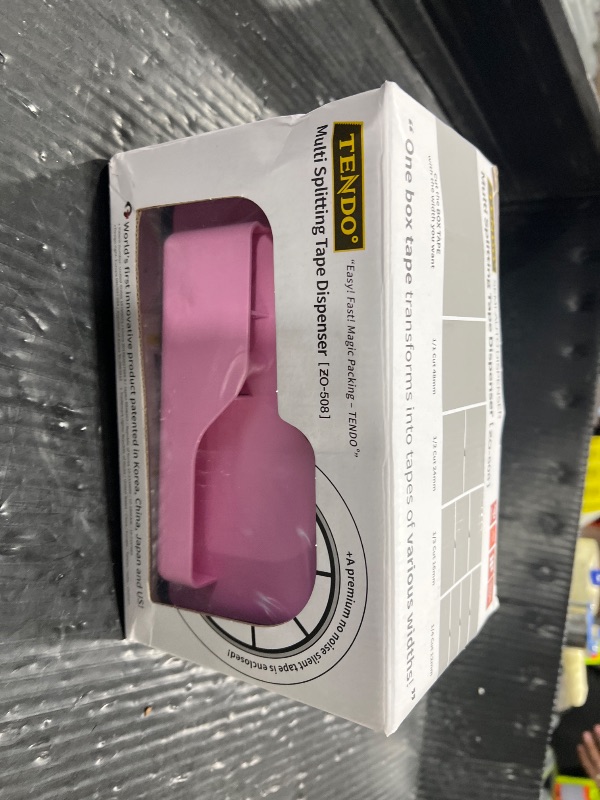 Photo 1 of [TENDO°] Multi-Section Tape Dispenser ZO-508: Innovative Cutter for Custom Tape Width (Pink)