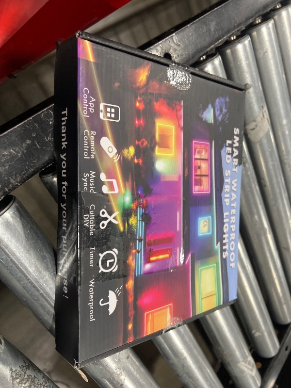 Photo 1 of 100FT Outdoor LED Strip Lights, IP68 RGB LED Lights with Remote and APP Control, Outdoor Strip Lights for Pool, Balcony, Roof, Garden, Stairs (1 Roll)