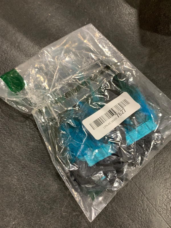 Photo 1 of *1 PIECE** L'VOW Real Nature Feather Cuffs for Game Party Halloween (Acid Blue)