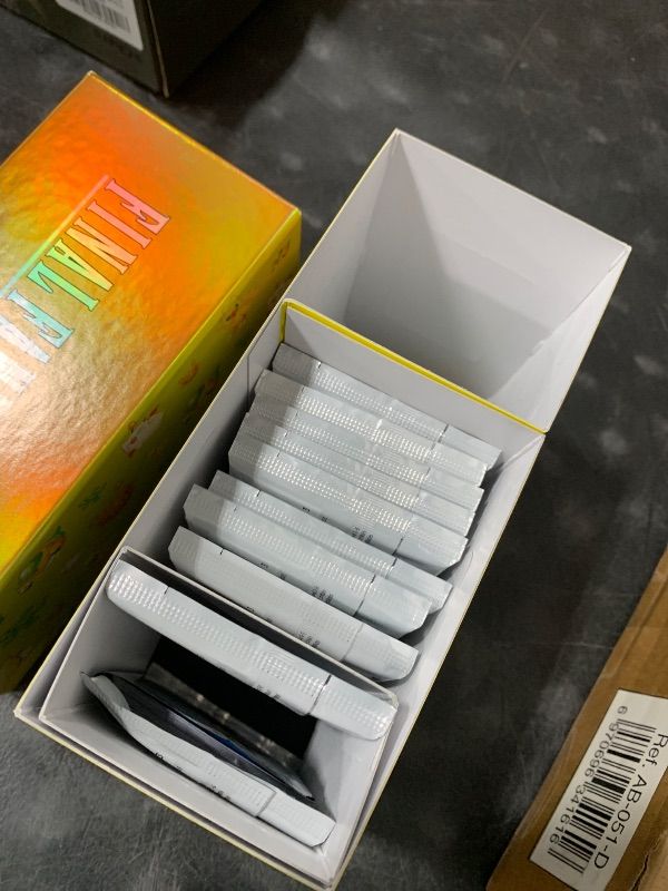 Photo 1 of used-------opened----------------Magic: The Gathering - Final Fantasy Chocobo Bundle (1 Chocobo Booster, 10 Play Boosters, 1 Alt-Art Promo Card, 1 Scene Card, 32 Basic Lands, 1 Click Wheel, and More)