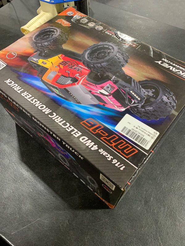 Photo 1 of 1/16 50MPH Brushless 4WD RC Truck,Upgradeable All-Terrain Remote Control Cars with 3S Battery,Waterproof Fast Off-Road RC Truggy for Adults,Suitable as Gift for Snow/Sand Adventures-Gradient Red