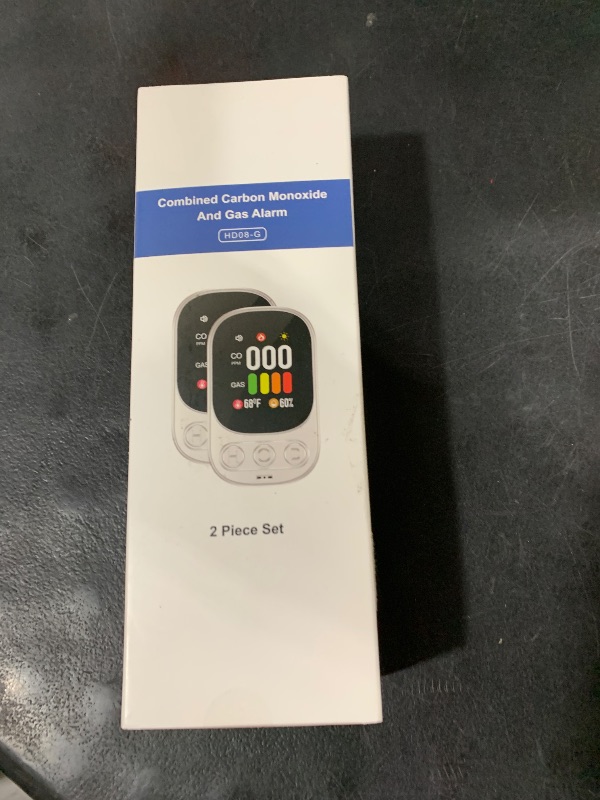 Photo 1 of [2 Pack] 4-in-1 Carbon Monoxide Detectors Plug in, Portable Carbon Monoxide Detector with Battery Backup, HD Digital Display for CO, Gas, Temperature & Humidity Ideal for Home, Travel, Safety