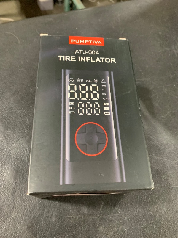 Photo 1 of Tire Inflator Portable Air Compressor, 150PSI Cordless Air Pump for Car Tires, Bike Tire Pump with Pressure Gauge, Auto Shut Off, LED Light for Car Motorcycle Bicycle