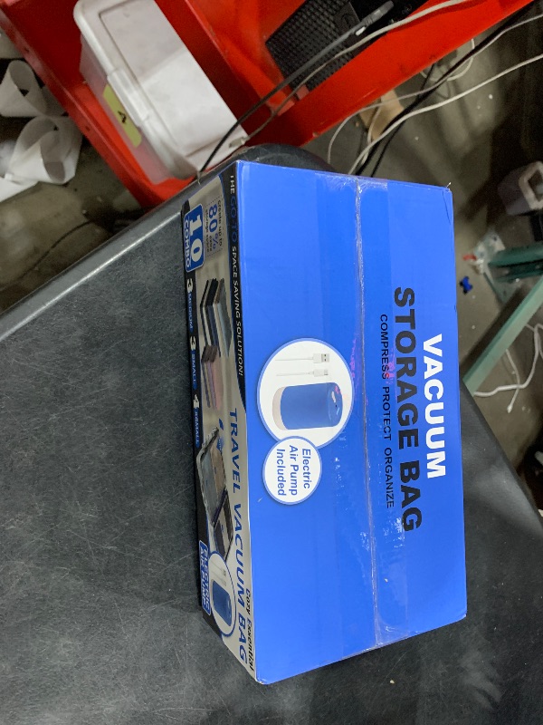 Photo 1 of 10 Pack Travel Vacuum Storage Bags with Rechargeable Wireless Electric Pump for Luggage, Suitcase, Carry-on Size Vacuum Seal Compression Space Saver Bags for Clothes and Clothing Travel