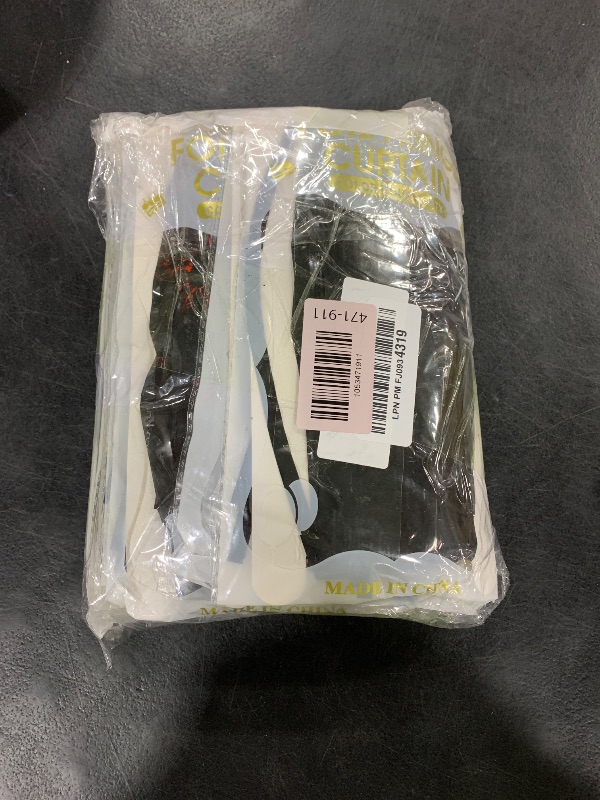 Photo 1 of 10 Pack Black Foil Curtain Backdrop 3.2ft x 9.8ft Metallic Tinsel Foil Fringe Curtains Streamer Photo Booth Backdrop for Birthday Party Engagement Bachelorette Party Decorations (Black)