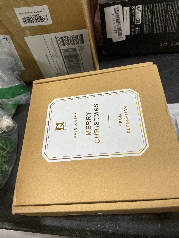 Photo 1 of 1 IS MISSING *************** *DN DECONATION Christmas Ball Hanging Ornaments Set of 4 – 3.14” Pink Glass Balls Hand-Painted with Flowers and Green Leaves, Elegant Christmas Decorations for Tree, Holiday Decor & Wedding