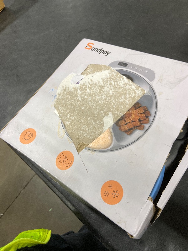 Photo 1 of Automatic Cat Feeder Wet Food,Cordless Wet Pet Food Dispenser with 4 Ice Packs,4 Meals Per Day Fresh Food Refrigerated Container,Programmable Timed Battery Operated Auto Feeder for Kitten(Black)