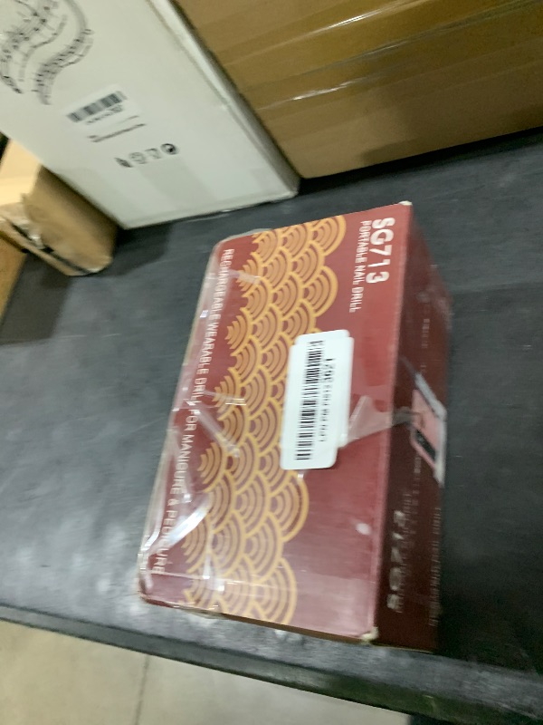 Photo 1 of ?Electric Nail File Professional Kit - Professional 45000RPM Portable Nails Drills Kit with 11 Bits & Base LED Screen Cordless E Filer for Gel Acrylic Nails Remover Home Salon Manicure Pedicure Tools