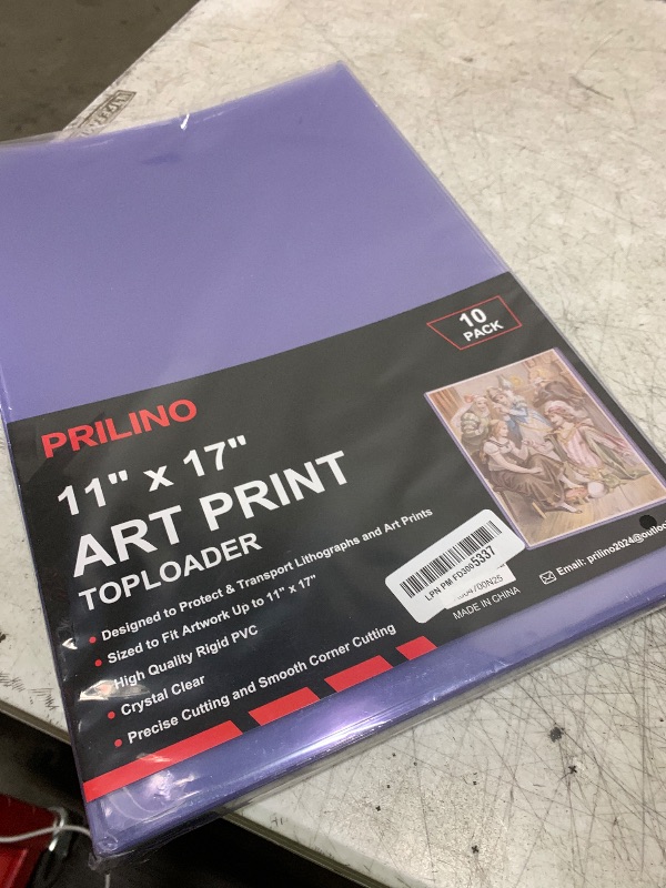 Photo 1 of 10-Pack 11 x 17 Inch Art-Print-Toploaders - Premium Art Print Topload Holders, Crystal Clear Art Print Top loaders, Hard Plastic Sheet Protectors for Photographs, Lithographs, Artworks, Collectibles
