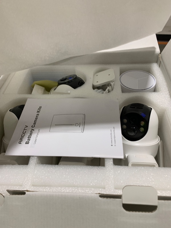 Photo 1 of ARCCTV Security Cameras Wireless Outdoor, 4 Cam-Kit, 4MP Solar Security Camera Wireless System with 360° Pan & Tilt, HD Color Night Vision, Motion Detection, 64GB Memory Card, No Monthly Fee