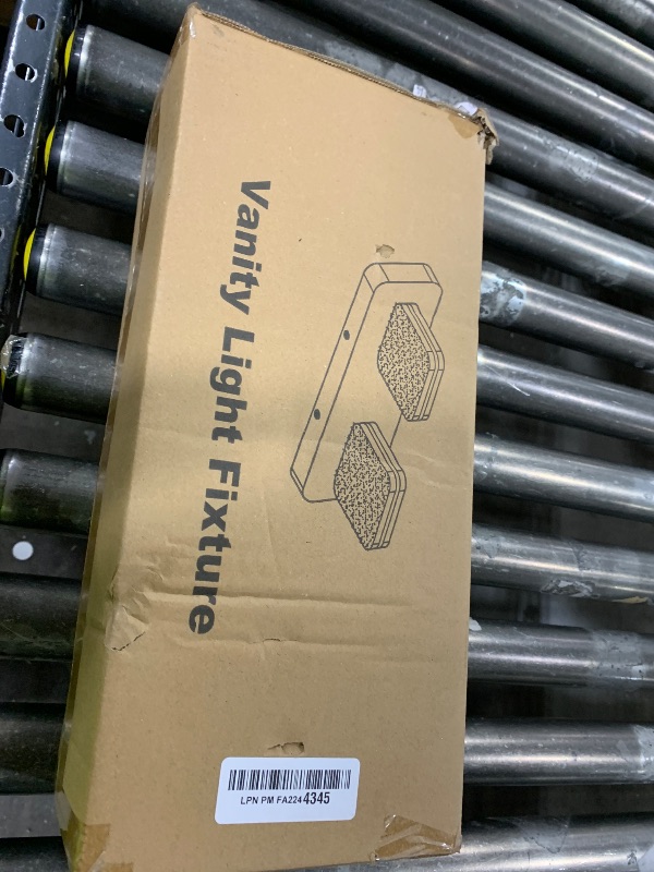 Photo 1 of 1000LM LED Dimmable Bathroom Vanity Light Fixtures, 360° Rotate Acrylic Matte Black Vanity Lights for Bathroom, Modern Wall Lighting Fixtures Over Mirror Kitchen Living (Natural White Light 5000K)