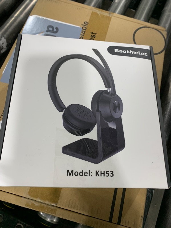 Photo 1 of (Upgraded Version) Wireless Headset, Bluetooth Headset with Noise Cancelling Microphone, Best Headphones with Mic Mute & USB Dongle for PC/Computer/Laptop/Cell Phones/Remote Work/Call Center