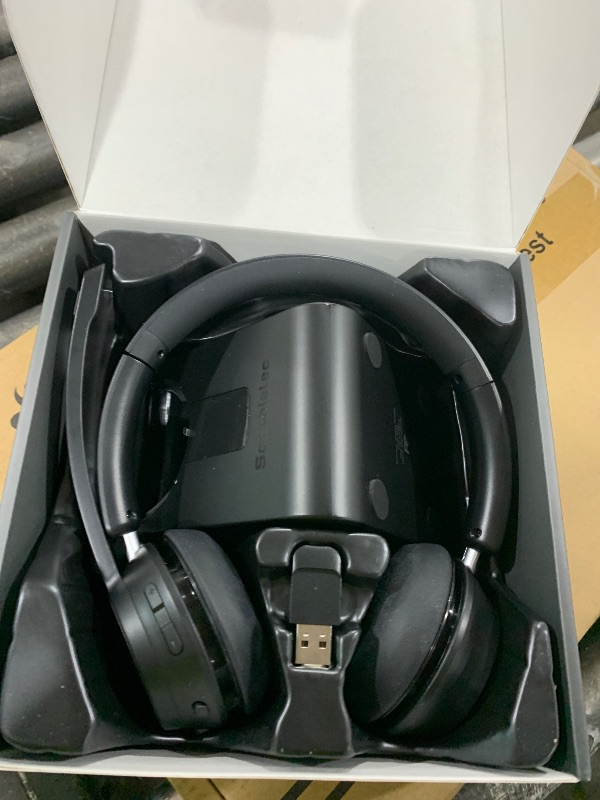 Photo 1 of (Upgraded Version) Wireless Headset, Bluetooth Headset with Noise Cancelling Microphone, Best Headphones with Mic Mute & USB Dongle for PC/Computer/Laptop/Cell Phones/Remote Work/Call Center