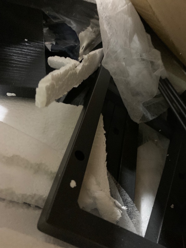 Photo 1 of Aheaplus L Shaped Desk Gaming Desk, 59" L Shaped Computer Desk with LED Light & Power Outlet, Reversible Home Office Desk Gamer Desks with Shelves & Storage Bag & Hooks, Corner PC Desk, Black